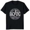Ac High Voltage 1975 Dc Print Hot Sale Summer Short Sleeve Cool Hip Hop Street T-shirt Clothing Fashion Men Round Neck Tees Tops
