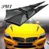 Stickers 1 Pair Vent Sticker Self-adhesive Wear-resistant ABS Hood Auto Side Outlet for Car Fender