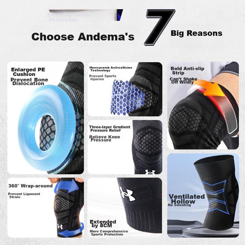 Under Armour Knee Brace, Warm Sports Basketball Running Meniscus Badminton Patellar Hiking Cold Legs Knee Joint Protector