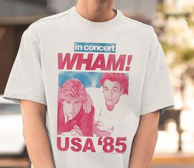 Футболка Wham, Футболка Wham с поп-музыкой, Футболка Wham Big Tour
