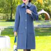 Middle Age Women's Wool & Blends Coats Winter Women's Jackets Elegant Loose Long Outerwears