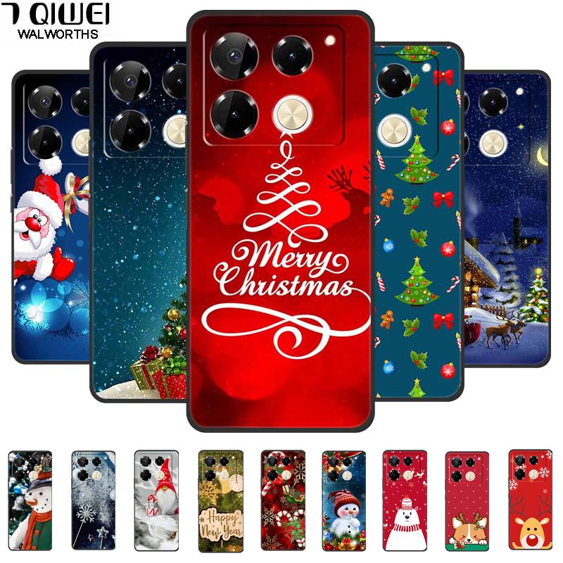 2024 Christmas Phone Cases For Infinix Note 40 Pro 4G 5G Cases Soft TPU Silicone For Note 30 4G 5G Infinix Note 40Pro 30Pro 4G