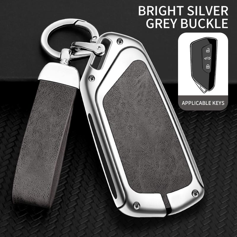 Чехол для автомобильного ключа из литой кожи для VW Volkswagen Golf 7 MK7 Tiguan MK2 для Seat Ateca Leon FR 2 Ibiza Skoda Octavia Kodiaq