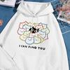 I Can Find You Fun Cat Hoodies Women Street 2025 Winter Autumn Sweatshirt Fleece Pullover Clothes Sweatshirts Women Clothing