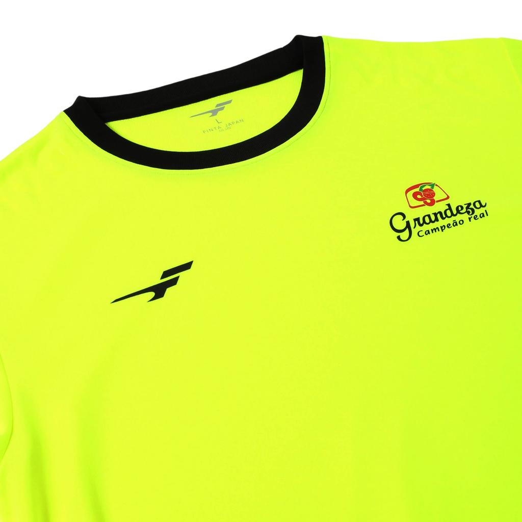 FINTA Men's Dry Short Sleeve Practice Shirt for Soccer and Futsal, FTE0011 (4200), Flash Yellow, Size L