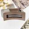 8.5cm Matte Korean Style Square Hair Clip: Elegant Half-Up Shark Clip for Women's New Updo Hair Styling
