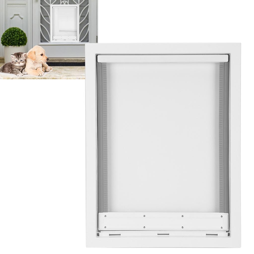 Large Pet Door for Dogs Installation Simple Dog Pet Fence Special Entry and Exit Pet DoorWhite