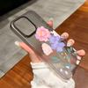 Чехлы для мобильных телефонов iPhone 11 13 15 Pro Max 12 14 Pro Max Чехол для iPhone 16 15 Plus 13 Pro 12 Матовая текстура с рисунком в виде мультяшных цветов