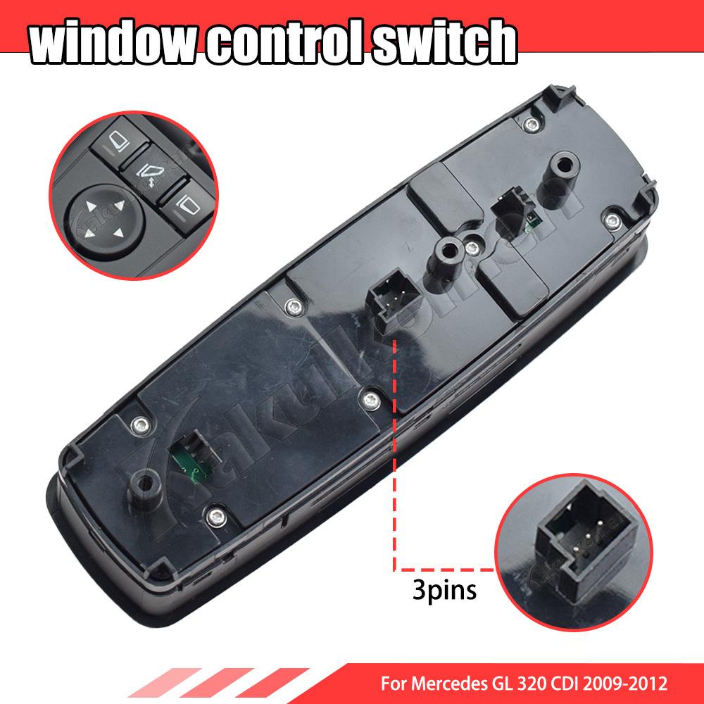 For Mercedes W164 W251 GL320 R320 R500 R63 GL450 Left Window Mirror Switch Control Button With folding 2518300390 A2518300390