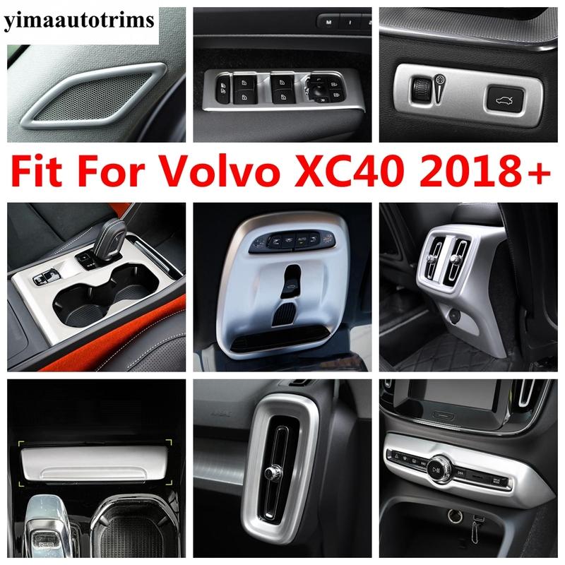 Window Lift / Steering Wheel / Gear Shift Panel / Head Light / Air AC Cover Trim For VOLVO XC40 2018 - 2025 Accessories Interior