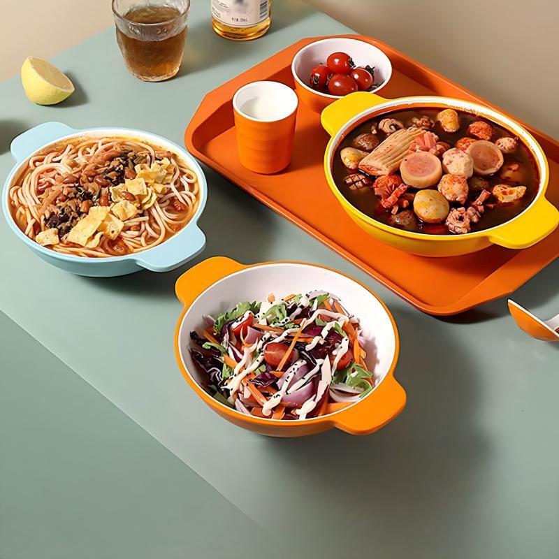 A5 Melamine Double-Handle Restaurant Bowl