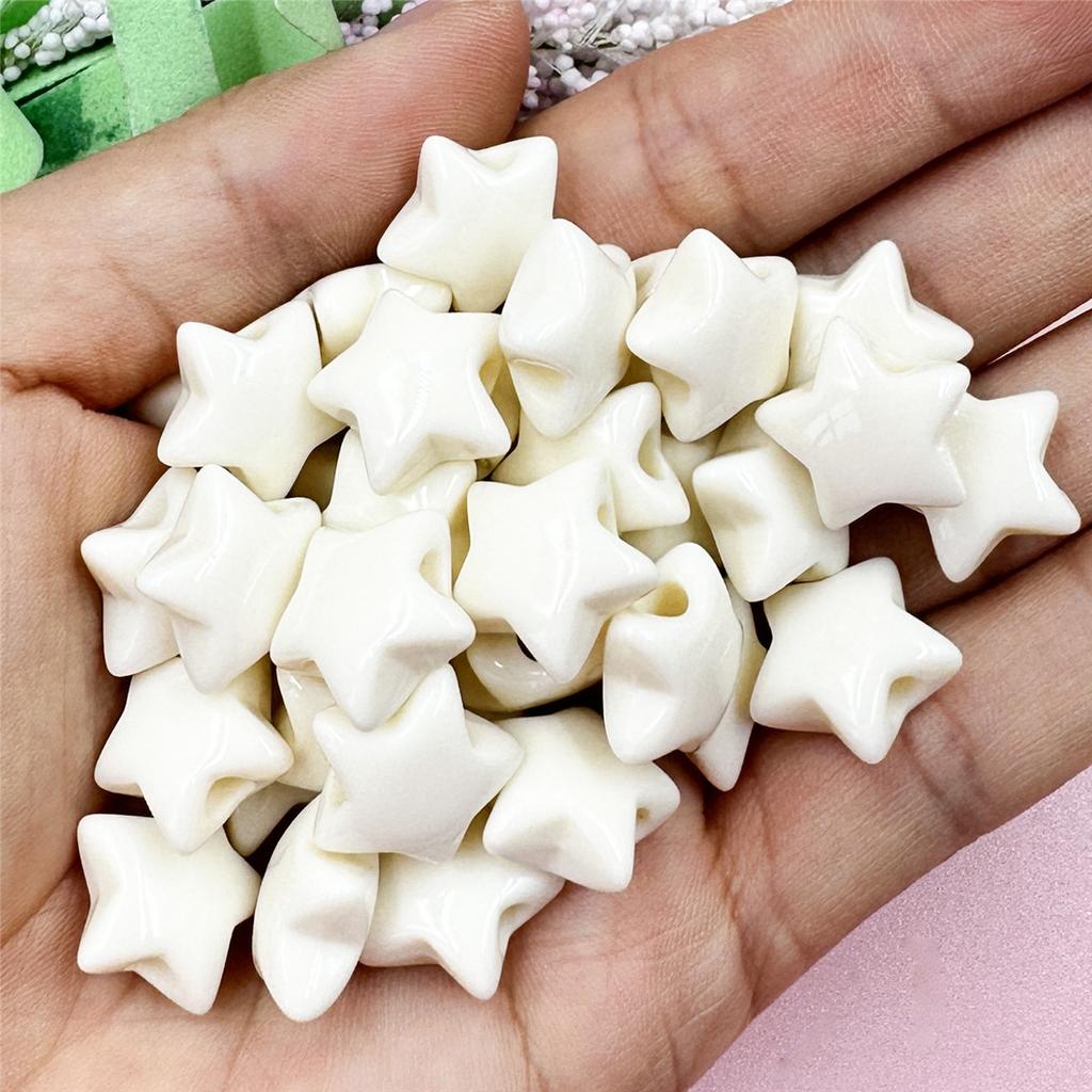 Home Party Supplies Acrylic Jewelry Accessories Advanced 40PCS For Jewelry Making Bracelets DIY Star Fashion 14.9mm Necklace Loose Beads
