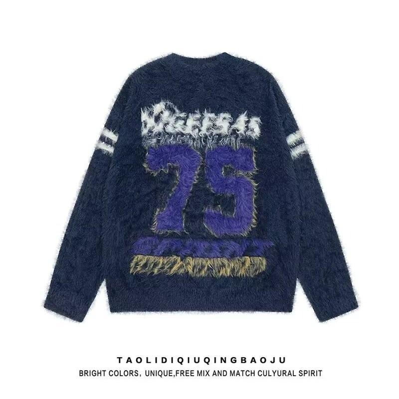 2024 Retro American College Style Women's Sports Sweater Jacket – Trendy Streetwear