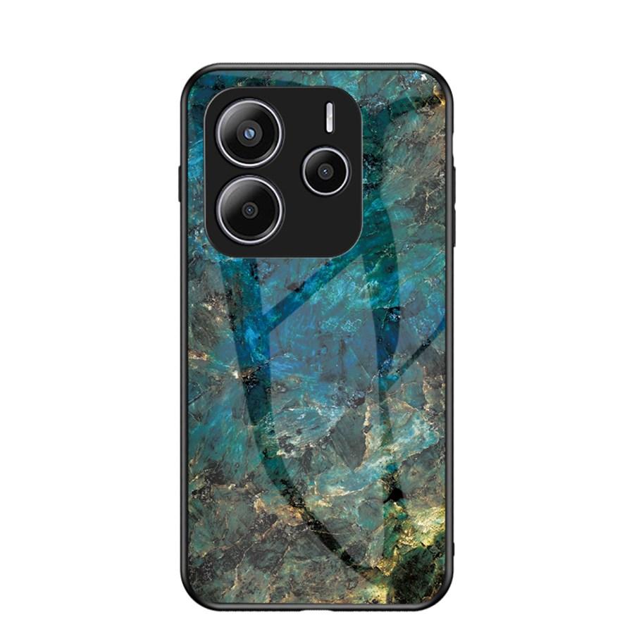 Marbling Tempered Glass Phone Case For Xiaomi Redmi 9 A3 10 11 12 Pro Plus 5G 13T 9T 9C 13C 14C Poco X5 X3 F6 X6 M6 F5 C65 14T 10T 11T 13 Lite Cover