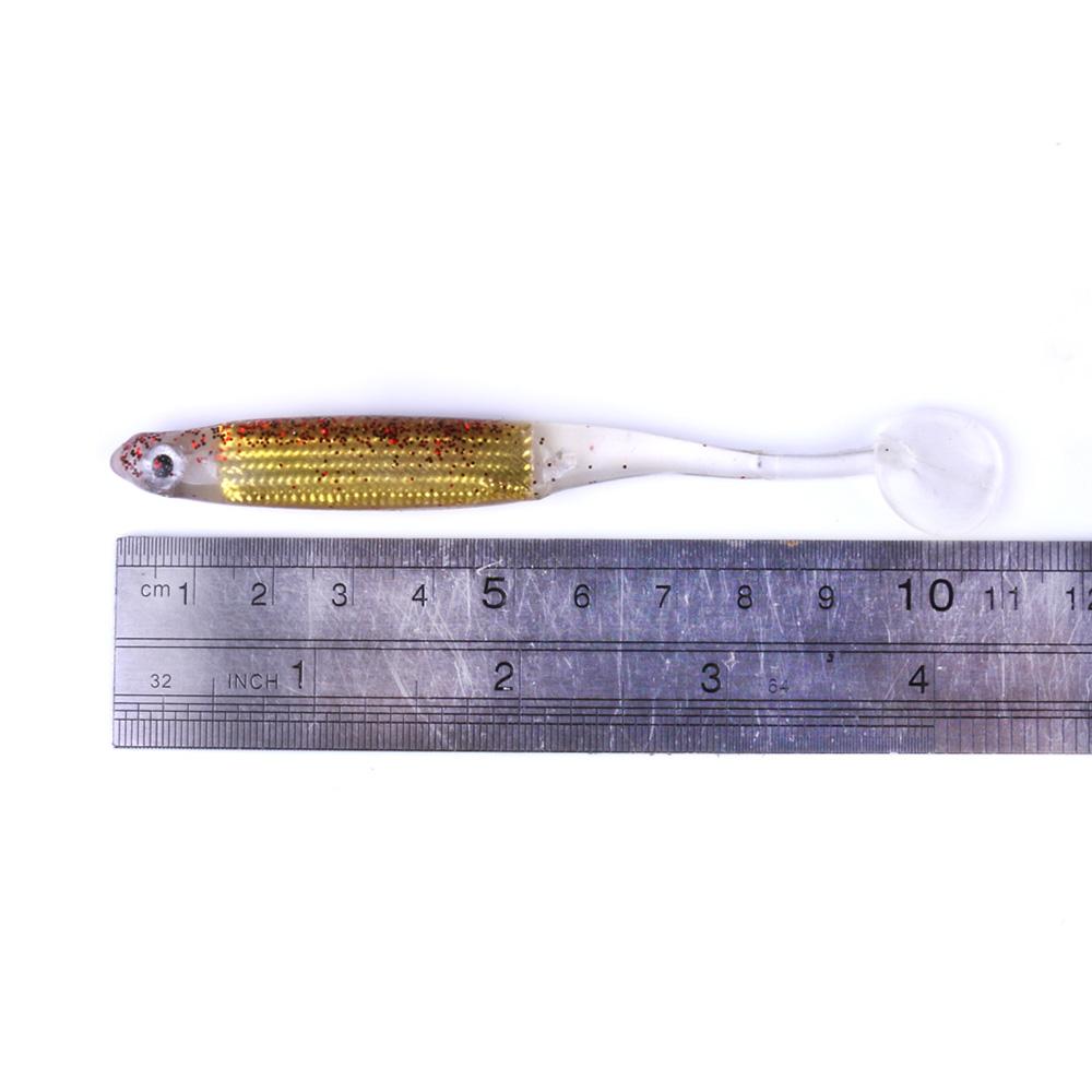 10pcs/set Fishing Lure 3D Eyes Shad Lure Soft Bait Eco-Friendly Material Freshwater Saltwater Fish Lure