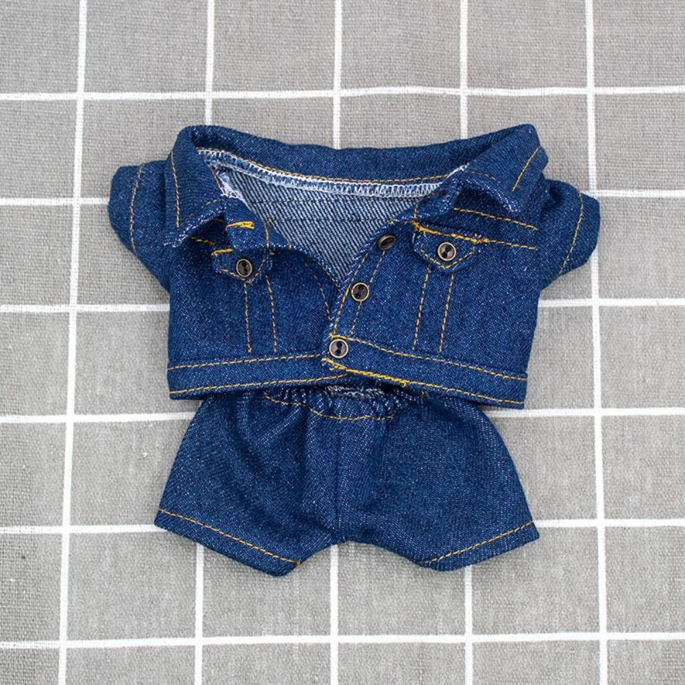 Casual Wears Doll Jacket Pants Clothes Suit Doll Coat Tops Fashion Cotton Doll Jeans  Kids Toys