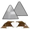 GOGlamping Палатка-щенок Эксклюзивное треугольное окно Сетчатая простыня и Треугольное окно Термостойкий лист Вентиляционный дымоход Защита Теплоизоляция