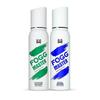 Master Royal & Voyager Intense No Gas Deodorant для мужчин, стойкий парфюмированный спрей для тела, 2 x 120 мл (Пакет из 2)