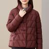 Casual Women's Winter Parkas Stand Collar Loose Warm Short Coats Thick Women Jackets