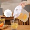 1pcs 1.8Litre Plastic Jug With Handle Lid Beverage Kettle Lid Juice Tea Cold Pitchers Carafe Jug Summer Fridge Cold Water Pot