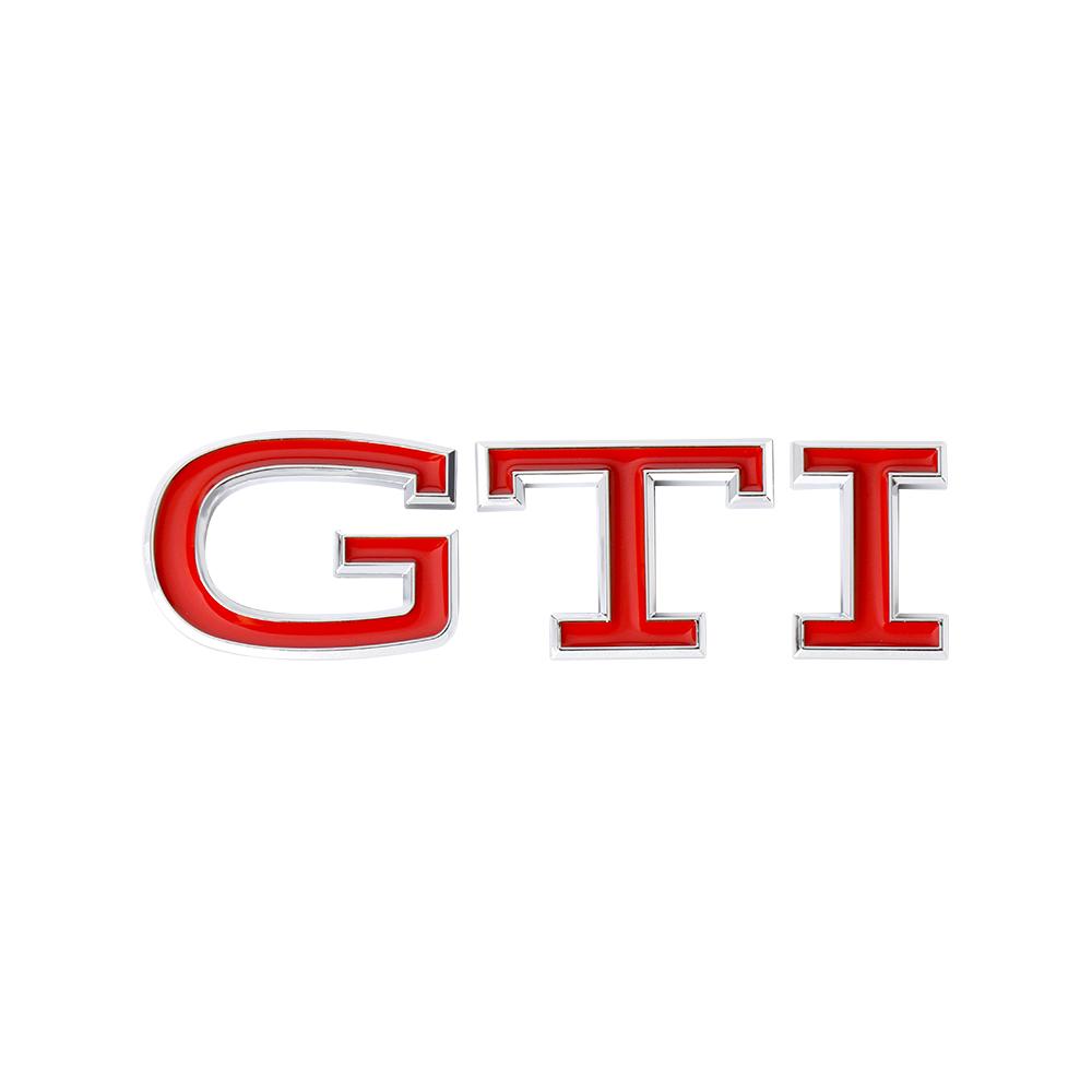 AABIN1 3D ABS GTI Emblem Car Body Tail Trunk Decoration Stickers Auto Accessories For Volkswagen VW Golf Polo Beetle Passat T-ROC Caddy