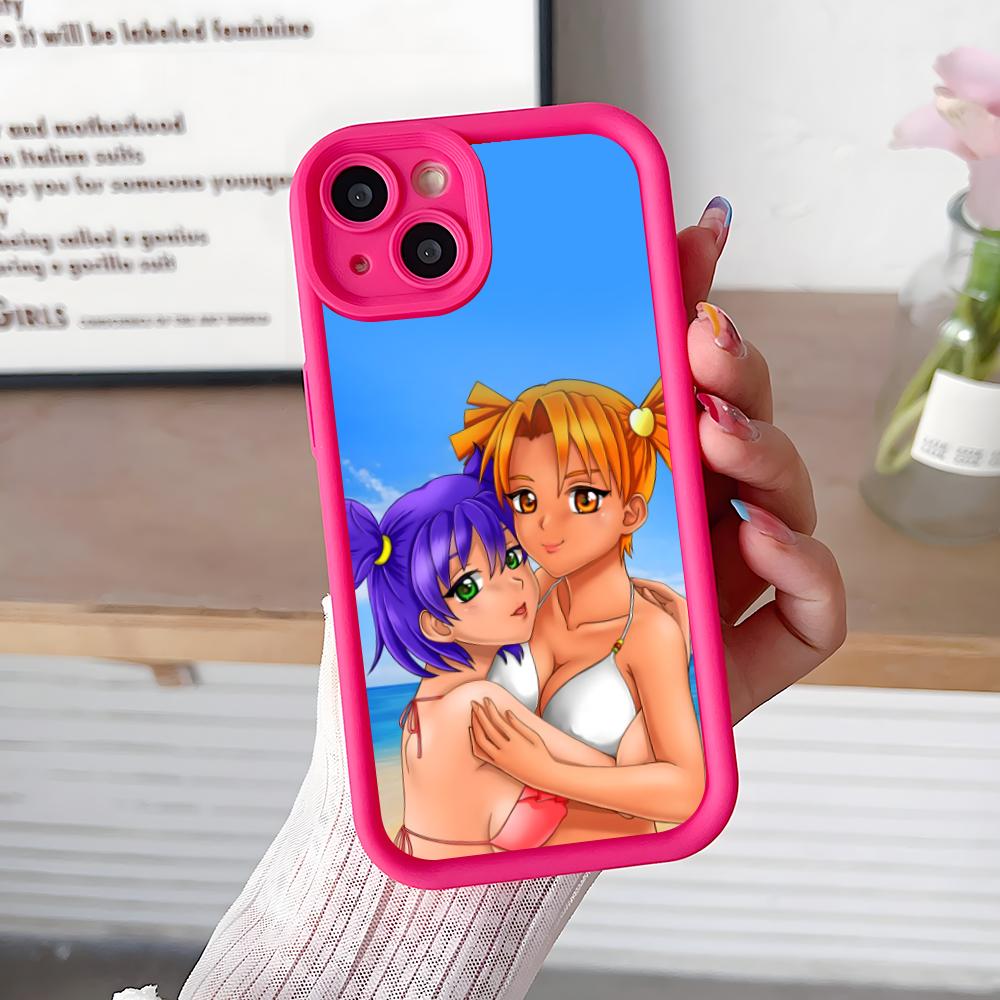 Вечное Лето Алиса Утолщенный ТПУ Чехол для Мобильного Телефона для iPhone 17 16 15 14 13 12 11 Air Pro Max Plus Цветной Чехол