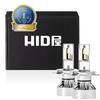 Светодиодные фары HID-ya H4, 49600 кд (кандела), Супер яркие, Белые, Соответствуют техосмотру, 12В/24В, Комплект из 2 шт., Серия M Премиум