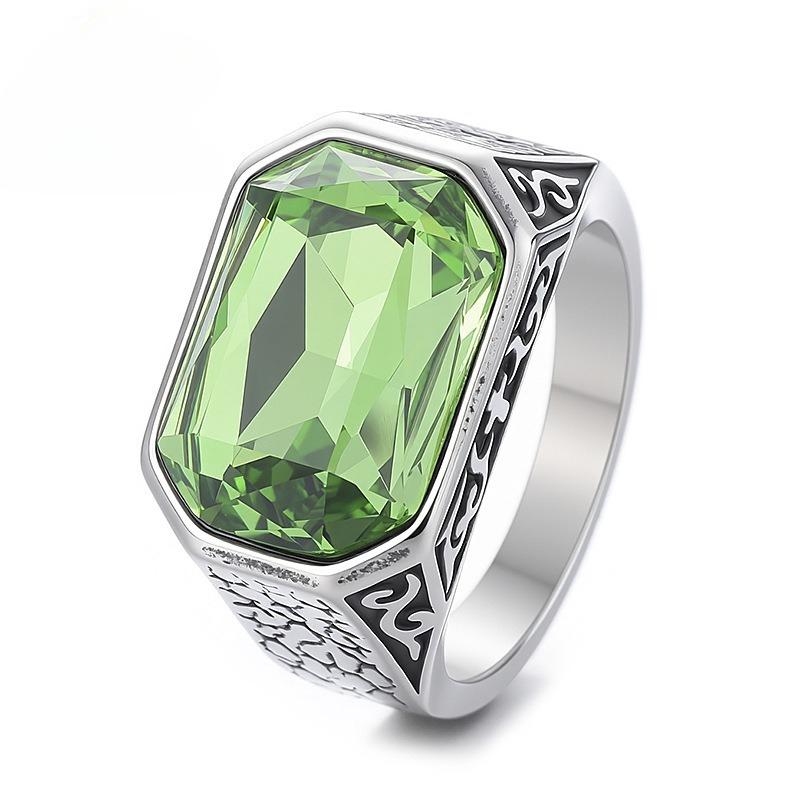 Креативное Мужское Кольцо с Камнем Личности Viking Street Ring Модное Украшение 2026