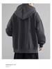 Men's Heavyweight Cardigan Hoodie - Spring & Autumn Style Trendy Hooded Coat for Couples and Boys.