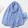 2024 Spring And Autumn Winter New Cotton And Hemp Long Thin Scarf Travel Versatile Sunscreen Warm Shawl For Women