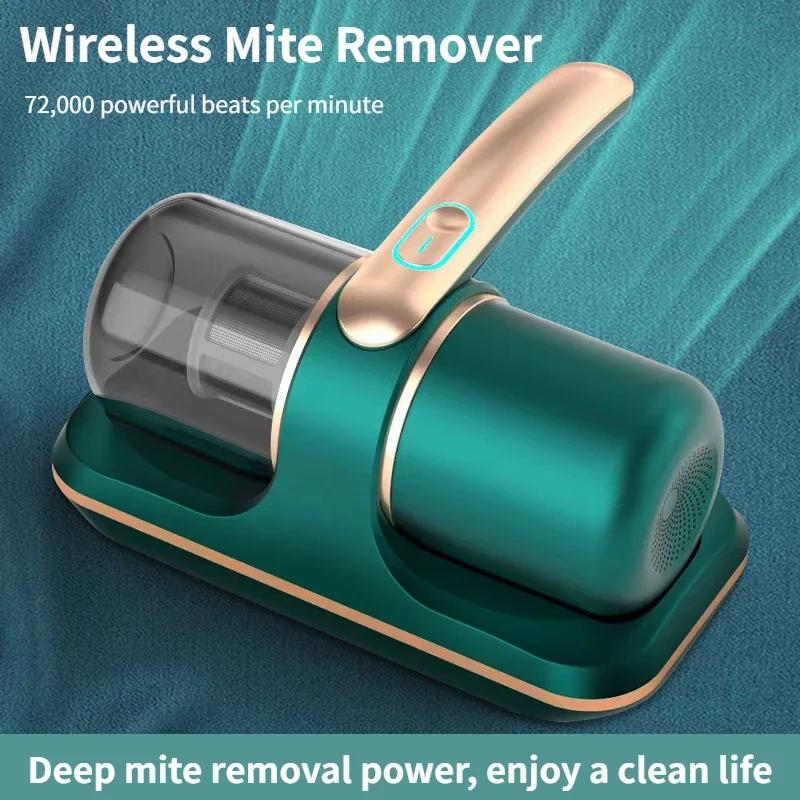 Vacuum Mite Remover 12000PA UV Sterilization Wireless Handheld Vacuum for  Sofa Bed Mattress Dust Washable Filter Winter Sheet