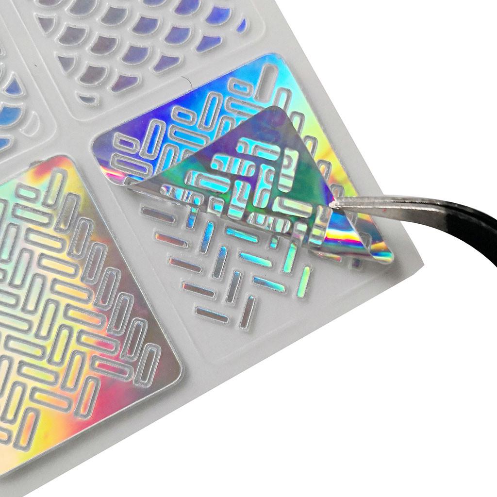 Множество различных дизайнов, 60 шт., 5 листов, наборы для ногтей, виниловые наклейки, трафареты Cu