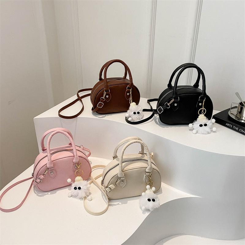 Korean Casual and Fashionable Pendant for Summer New Solid Color One-shoulder Crossbody Fashionable Handheld Small Square Bag for Women