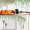Eucalyptus Leaf Wall Stickers Artistic Green Plants Home Decoration