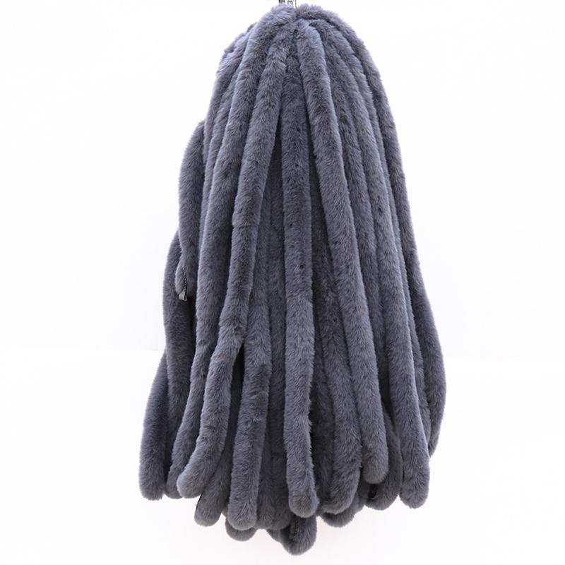 1 м искусственный мех, имитация меха кролика выдры, полоски из кроличьего меха, Рождественский костюм, планка, манжеты, аксессуары, плюшевые полоски