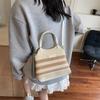 Niche Design Bag Women's New Summer Crossbody Knitted Woven Bag Casual Portable Bucket Bag