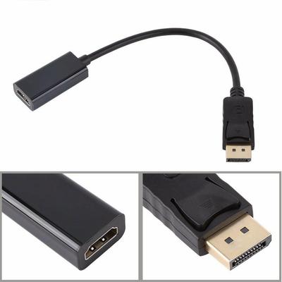 Кабель-адаптер DisplayPort на HDMI-совместимый 1080P Папа DP на Мама HDMI-совместимый Видео Аудио Конвертер Для ПК Ноутбука
