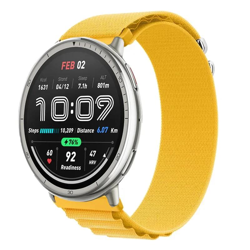 20 мм 22 мм Альпийский нейлоновый ремешок-петля для Amazfit Active 2 GTS 4 Min Спортивный браслет Ремешок для Amazfit Bip 6 5 GTR 4 3 Балансирующий браслет