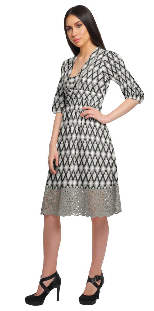 Moomaya Платье с коротким рукавом для женщин, вечернее платье из хлопка с принтом, повседневное