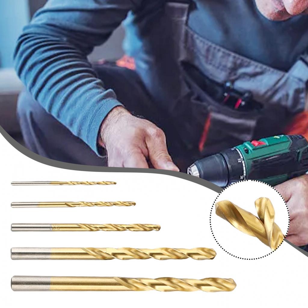 Drill Bit Drill Bit Gold HSS Screw Bolt Remover 5 Pieces/set