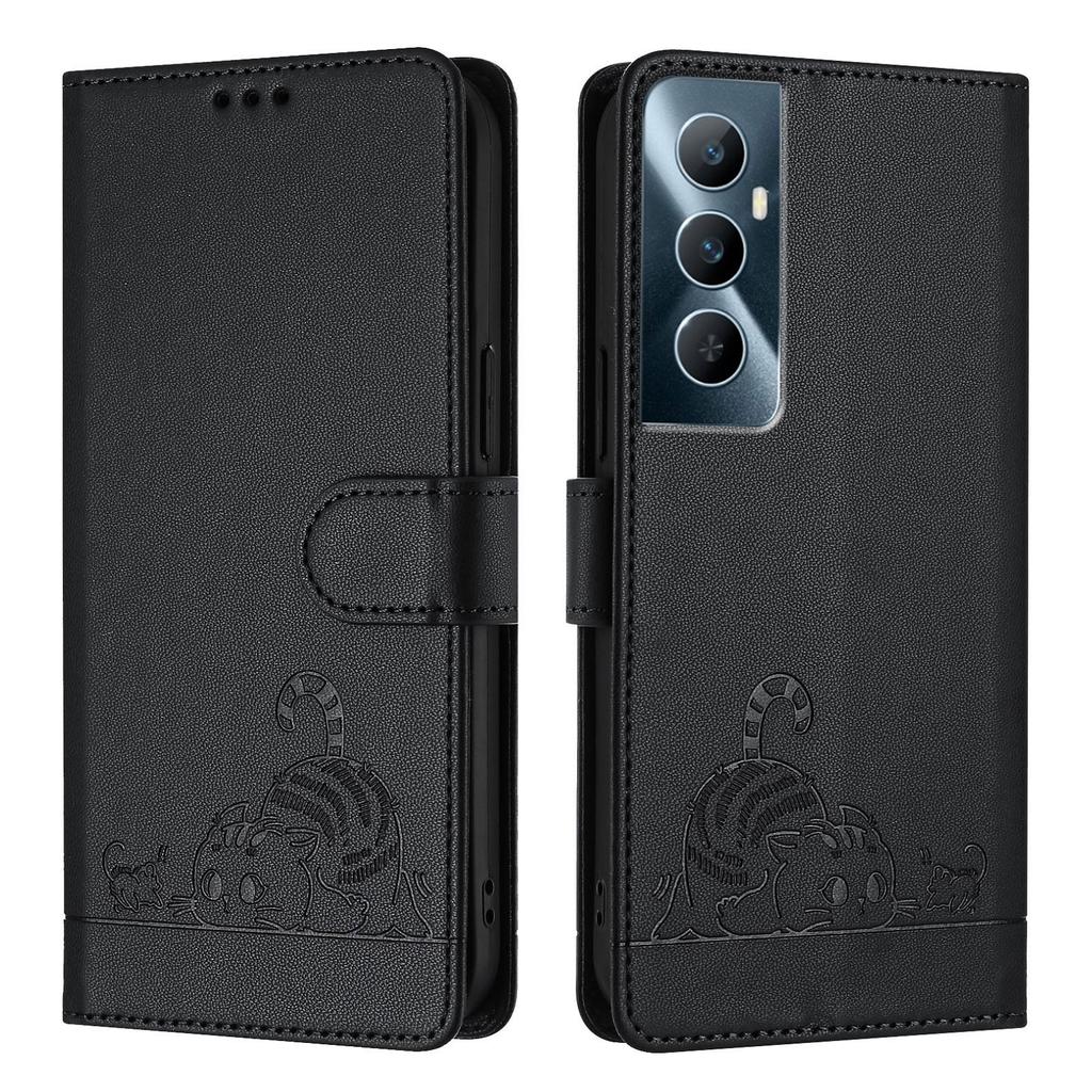 Чехол-книжка из искусственной кожи «Кошки ловят мышей» для серий Xiaomi, Redmi.Poco C51,C50,C65,M3,M4,M5,Mi 11,12,13,14,Redmi Note Series,K30s,K40,k60...