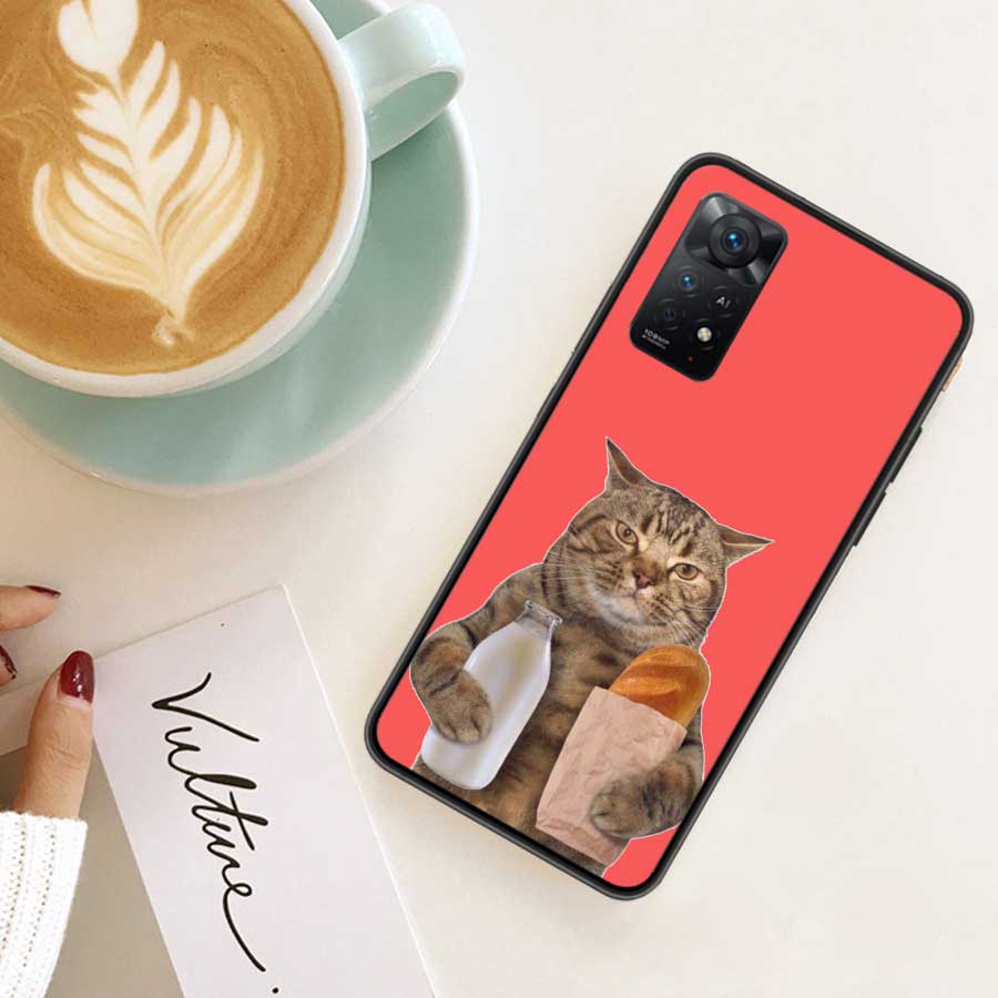 Cartoon Cats Phone Case For Redmi Note 13 Pro 5G Plus 12 12C 10 10A 10C 9 9A 9C 9T 8 8A K60 K70 Pro Xiaomi Cover 7 7A 6 6A Shell