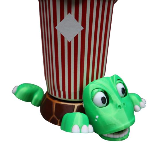 Подстаканник Turtle Coaster с изображением животных, напечатанный на 3D-принтере, с забавным выражением лица, термостойкий держатель для стакана в виде панды, подарок для друзей и семьи