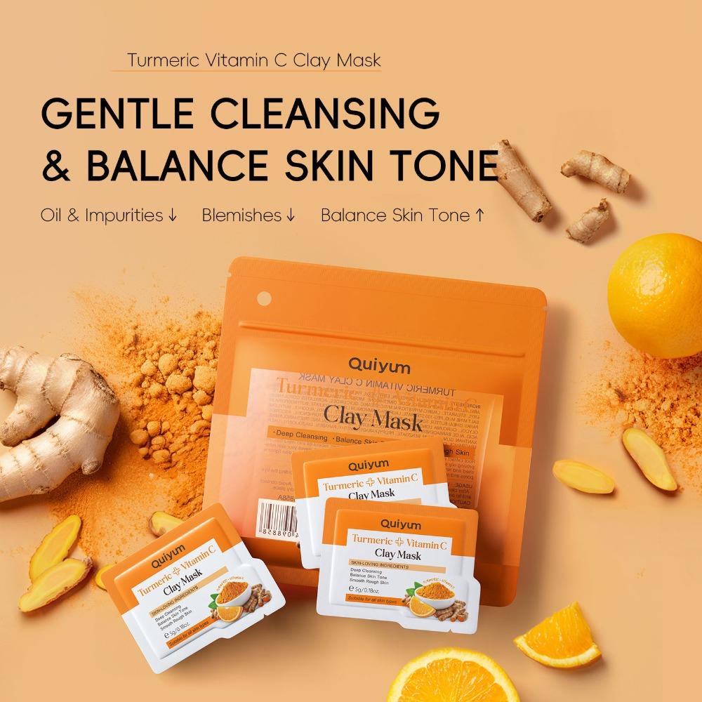Маски для лица с куркумой и витамином С, обладающие глубоко очищающими и увлажняющими свойствами