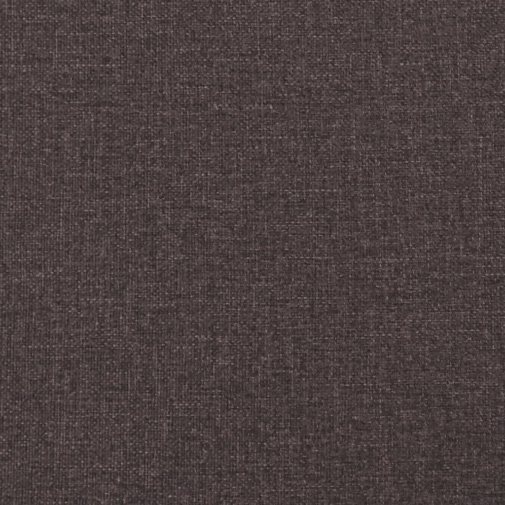 Bed Frame without Mattress Dark Brown 160 x 200 cm Fabric