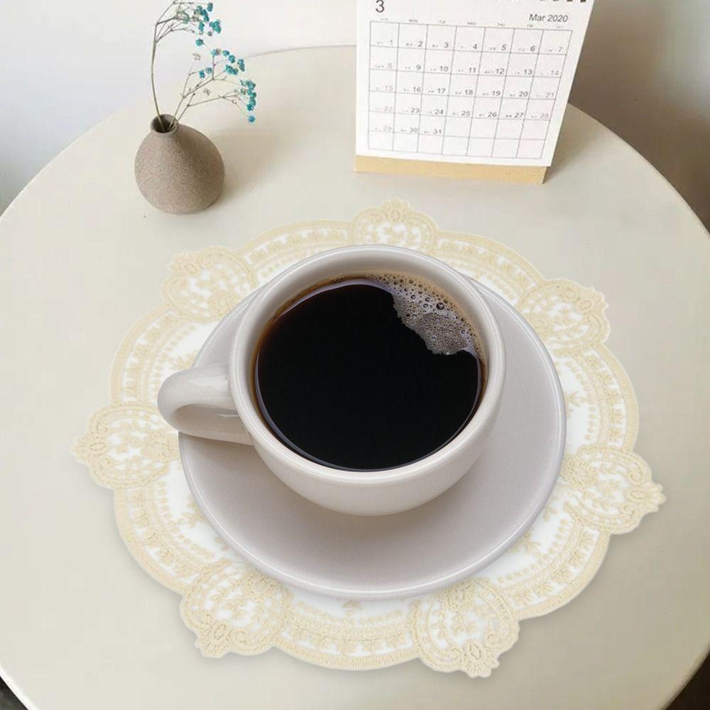 Вечеринка Свадьба Украшения для дома Кружево Вышитые Подставки Кухонные Принадлежности Скатерть