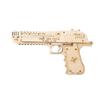Wooden Desert Eagle 3D Puzzle Model - Rubber Band Gun Building Blocks Educational Toy