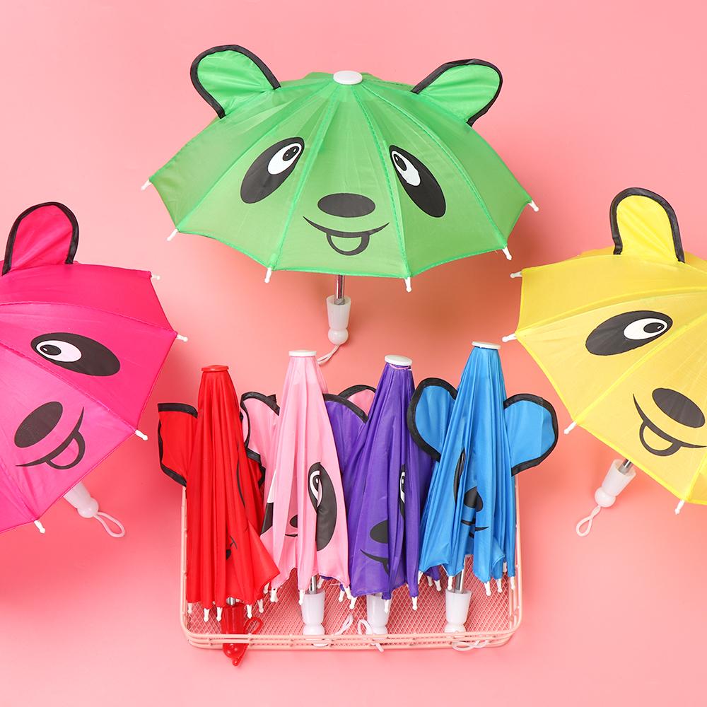 Fashion Toys Kids Gift Animal Patterns Umbrellas Sunshade Umbrella Doll Accessories