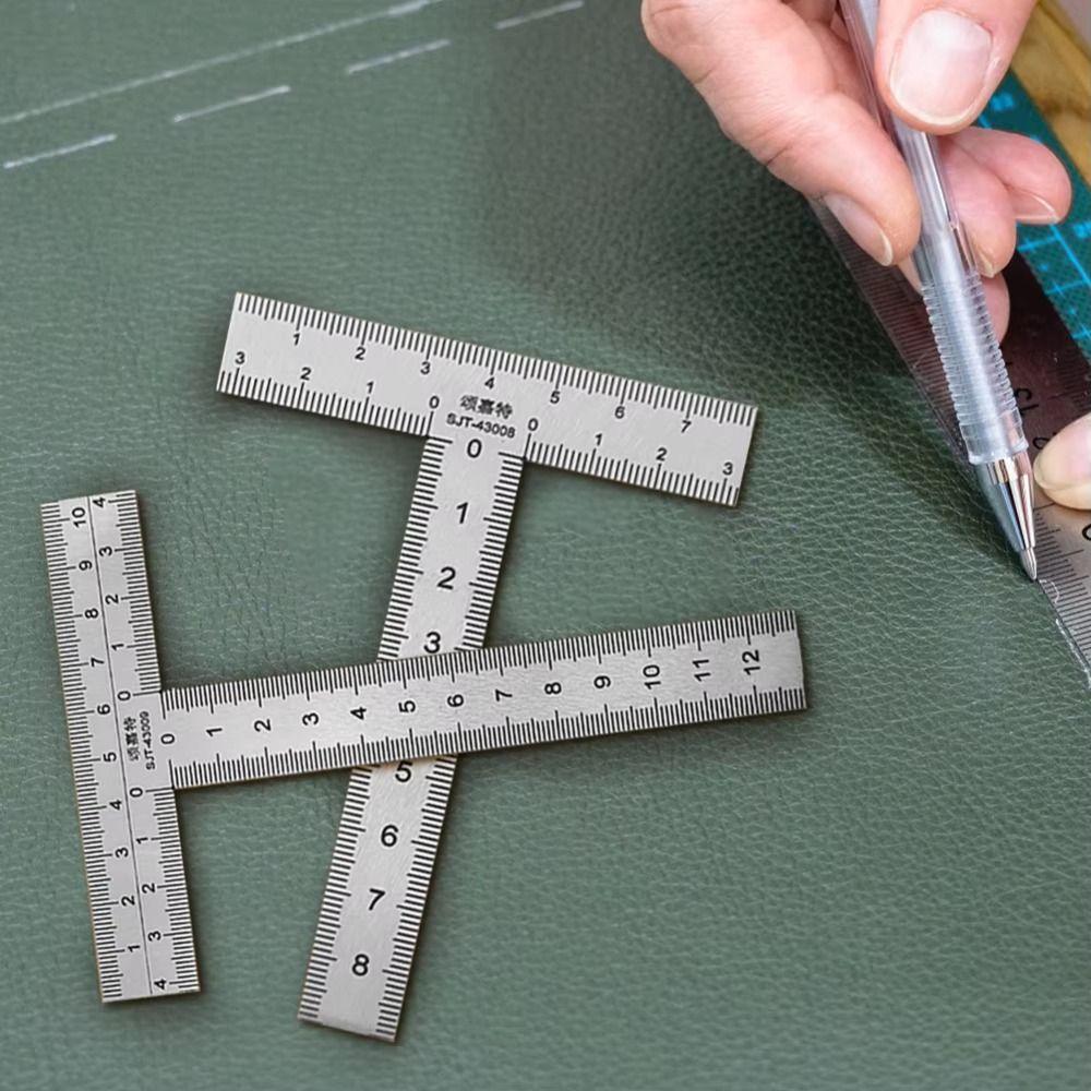 Угольник из нержавеющей стали, измерительный инструмент, мини-угольник для разметки, Т-образная линейка, Строительство