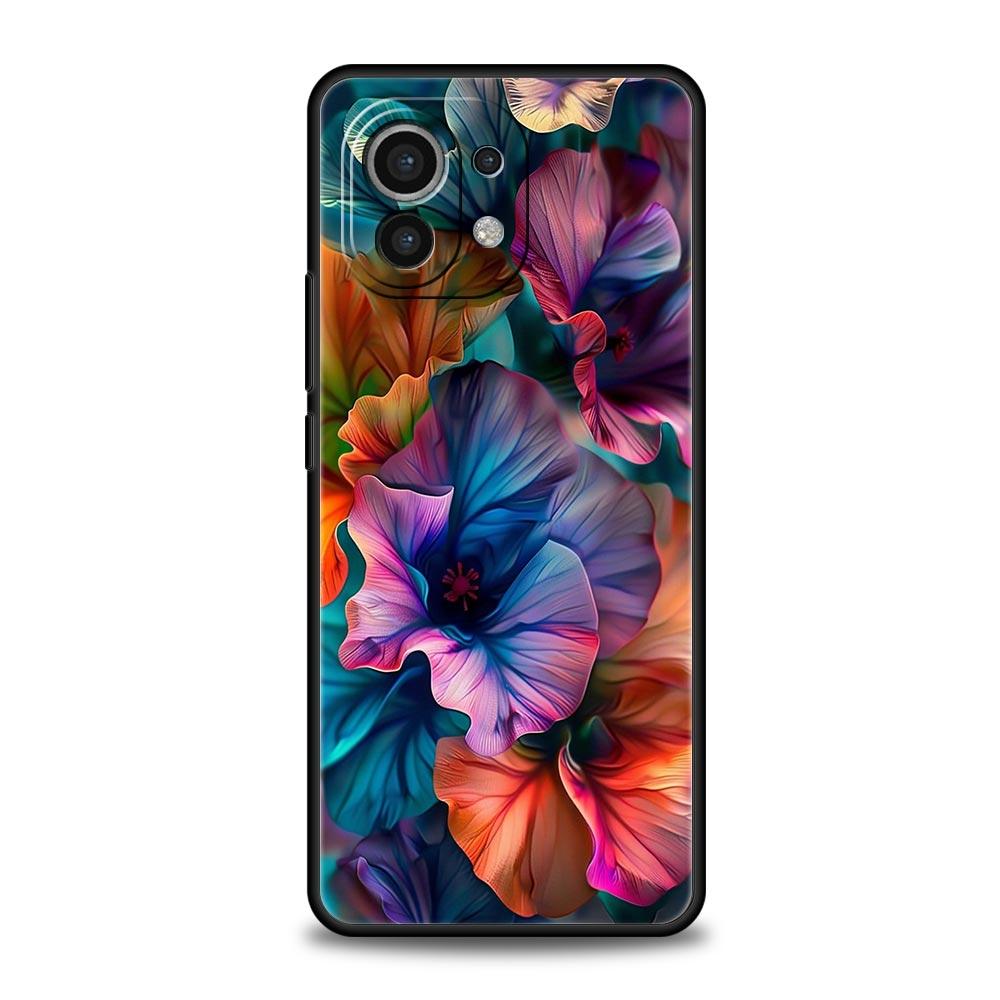 Абстрактные Растения Цветок Чехол для Телефона для Xiaomi Mi 17 Pro Max 15 14 13 12 11 Ultra 15T 14T 13T 12T 11T Pro Lite Мягкий ТПУ Чехлы